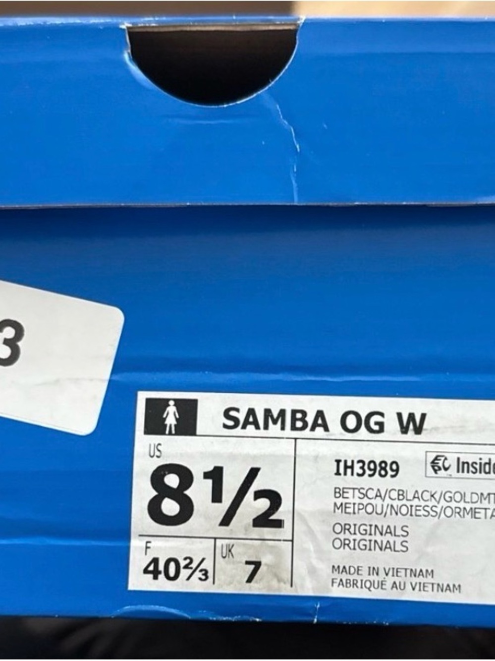 adidas Samba OG Patent Red with Black Stripes - Picture 4 of 4
